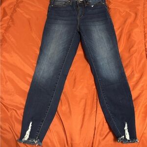 Classic Dark Blue Ankle Jeans